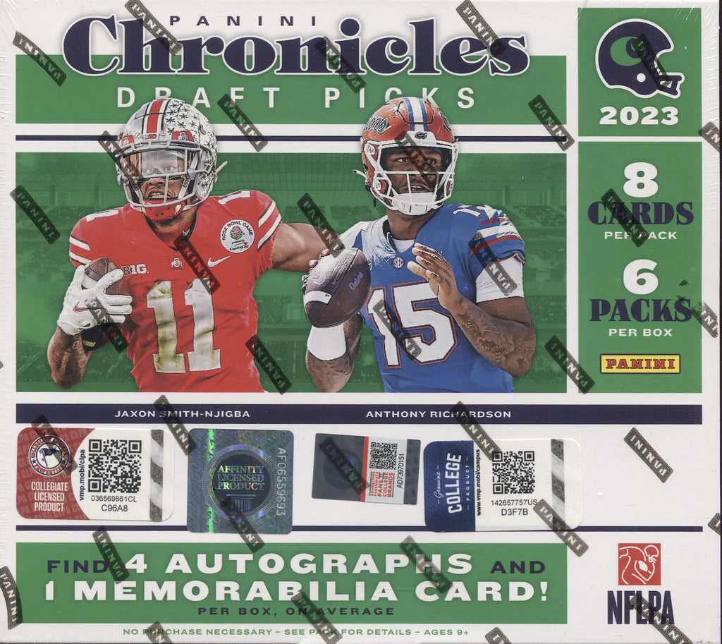 2022 Select Draft Picks Football Checklist, Hobby Box Info