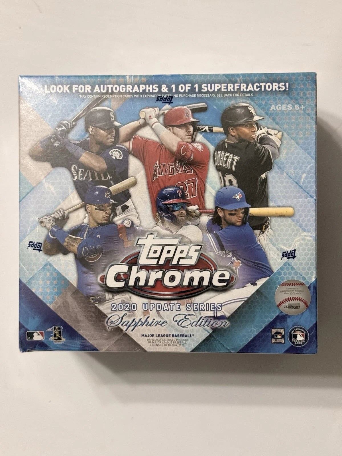 2020 Topps Chrome Update Series Baseball MLB Sapphire Edition Box