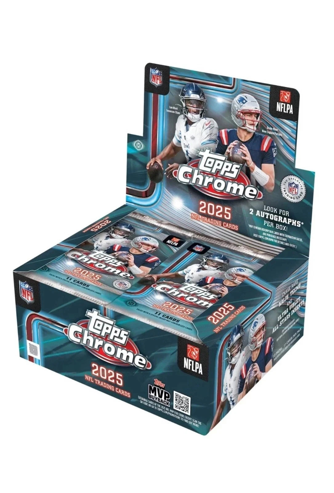 2025 TOPPS CHROME FOOTBALL HOBBY JUMBO BOX