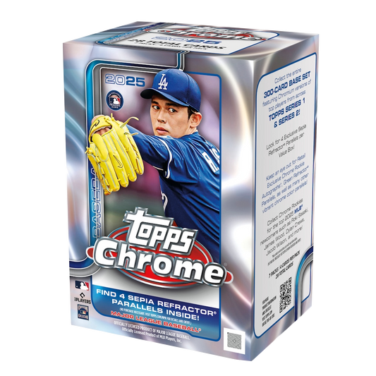 2025 Topps Chrome Baseball 7-Pack Blaster Box