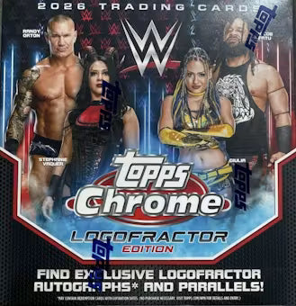 2026 Topps Chrome WWE Wrestling Logofractor Edition Box