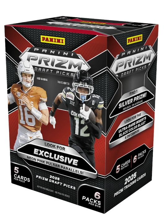2025 Panini Prizm Draft Picks Football 6-Pack Hobby Blaster Box