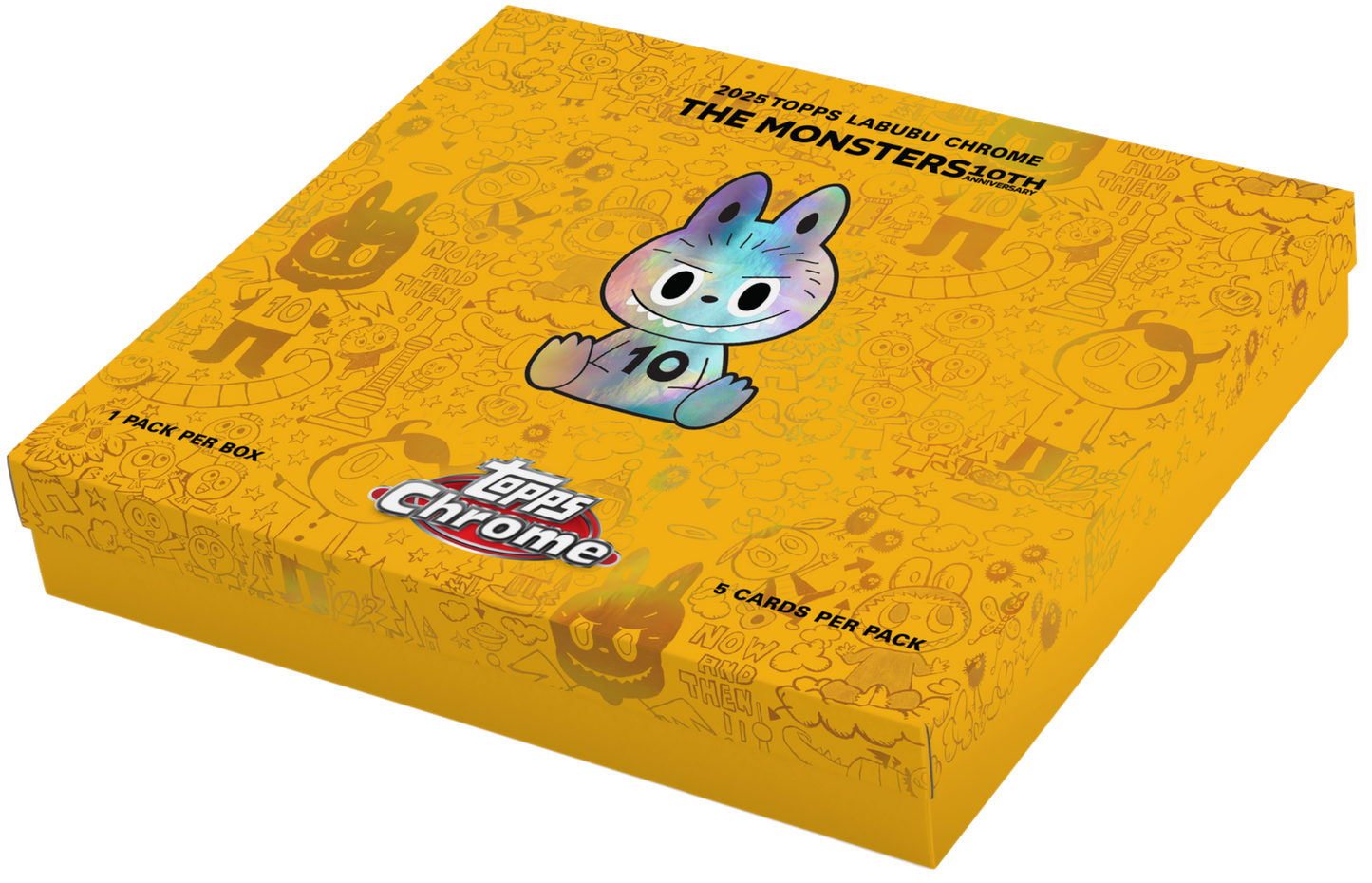 2025 Topps Chrome Labubu 10th Anniversary Box
