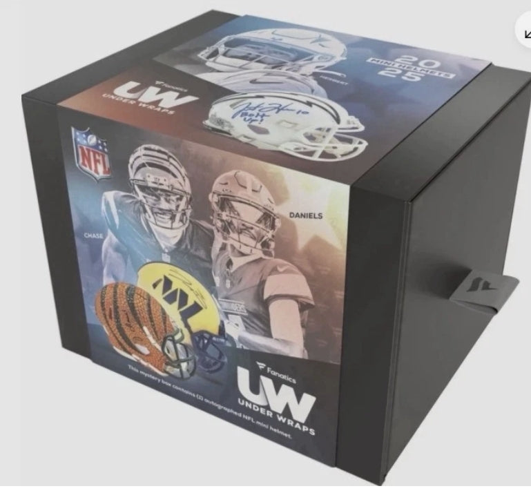 2025 Fanatics Under Wraps Autographed Mini Helmet