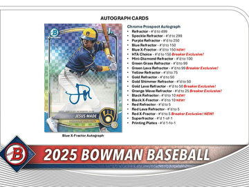 NEW 2025 Bowman Breakers Delight Baseball
