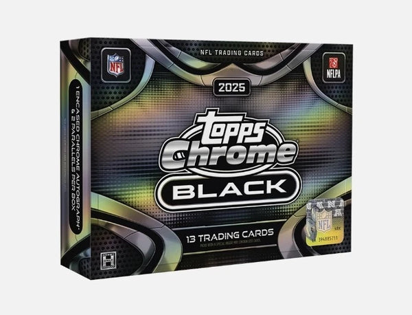 2025 TOPPS CHROME BLACK NFL FOOTBALL HOBBY BOX