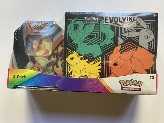 Pokemon Evolving Skies Elite Trainer Box and Tin