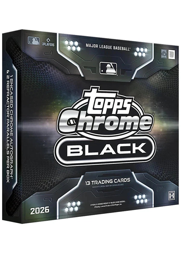 2026 TOPPS CHROME BLACK MLB BASEBALL HOBBY BOX