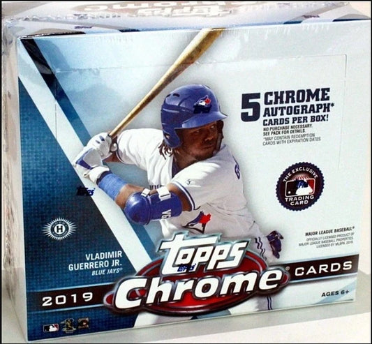 2019 TOPPS CHROME BASEBALL JUMBO HTA BOX