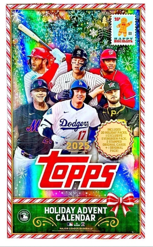 2025 Topps Holiday Baseball Mega Advent Calendar Box Factory Sealed