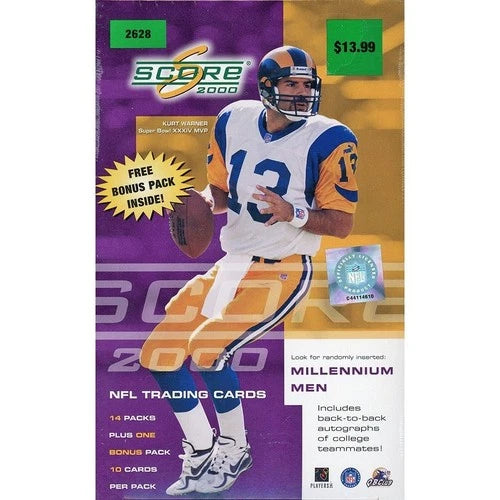 2000 Score Football Retail Box Factory Sealed New Tom Brady RC